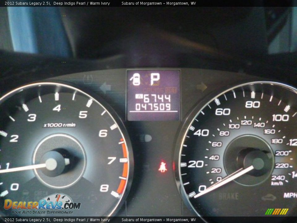 2012 Subaru Legacy 2.5i Deep Indigo Pearl / Warm Ivory Photo #20