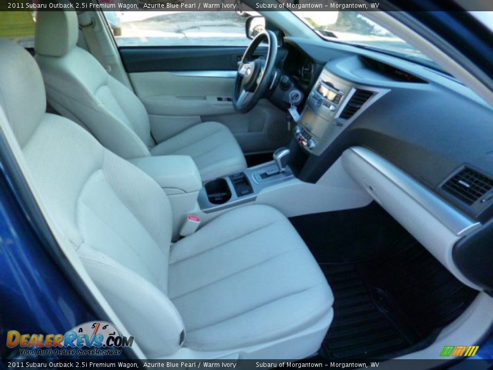 2011 Subaru Outback 2.5i Premium Wagon Azurite Blue Pearl / Warm Ivory Photo #4