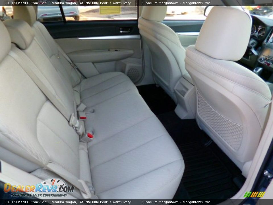 2011 Subaru Outback 2.5i Premium Wagon Azurite Blue Pearl / Warm Ivory Photo #5