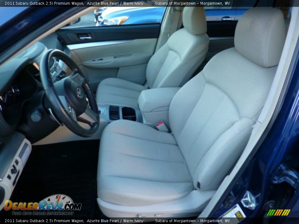 2011 Subaru Outback 2.5i Premium Wagon Azurite Blue Pearl / Warm Ivory Photo #7