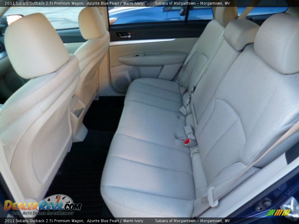 2011 Subaru Outback 2.5i Premium Wagon Azurite Blue Pearl / Warm Ivory Photo #13
