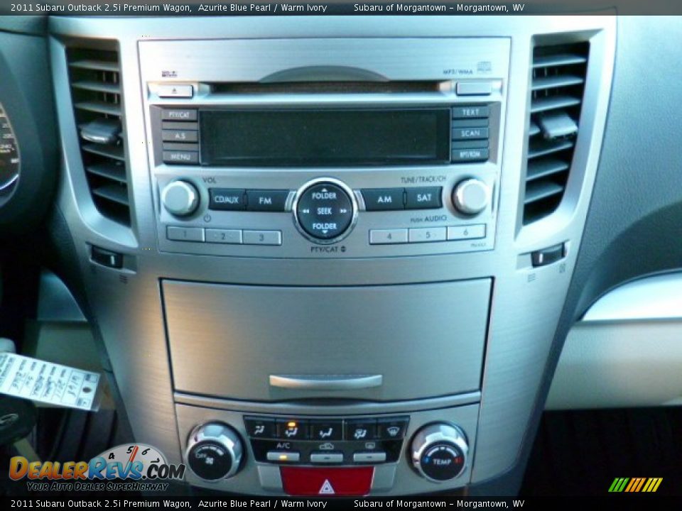 2011 Subaru Outback 2.5i Premium Wagon Azurite Blue Pearl / Warm Ivory Photo #19