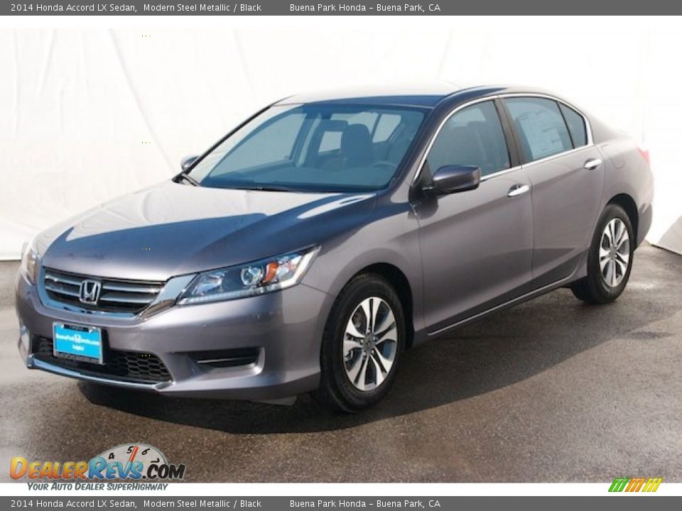2014 Honda Accord LX Sedan Modern Steel Metallic / Black Photo #3