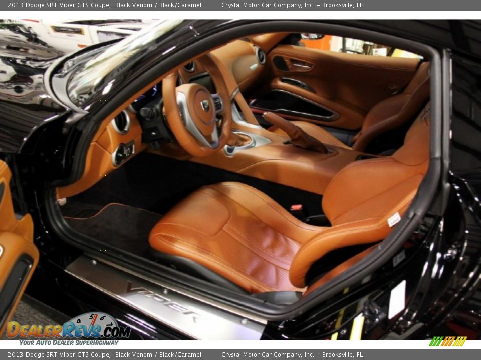 Black/Caramel Interior - 2013 Dodge SRT Viper GTS Coupe Photo #7