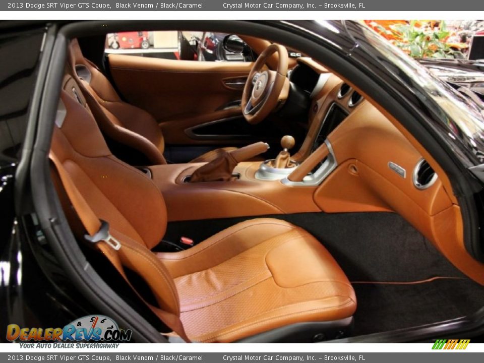 Black/Caramel Interior - 2013 Dodge SRT Viper GTS Coupe Photo #10