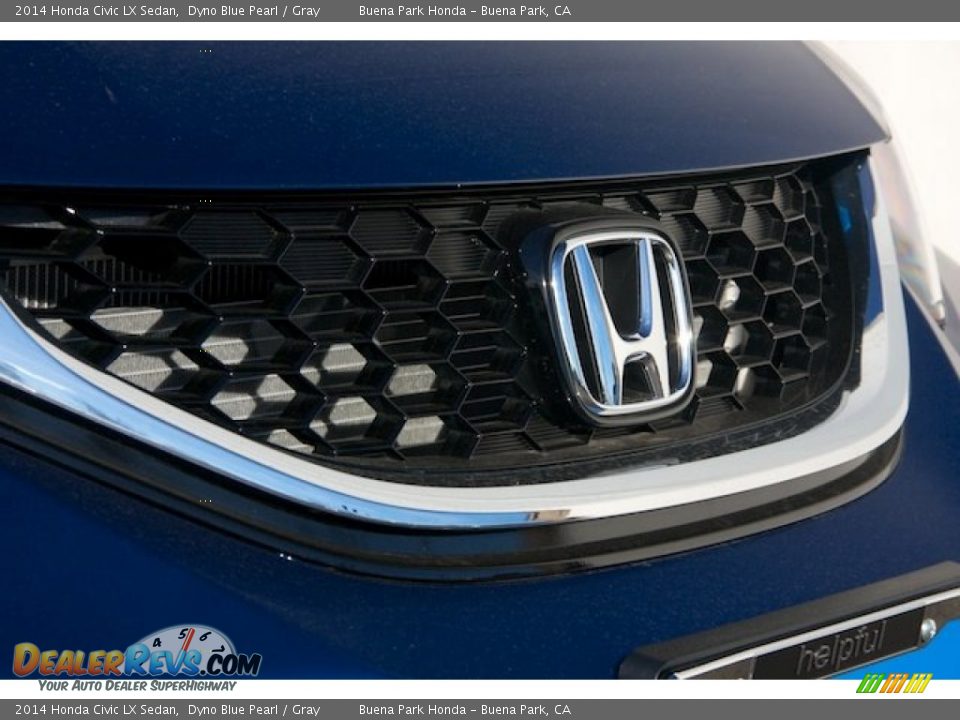 2014 Honda Civic LX Sedan Dyno Blue Pearl / Gray Photo #4