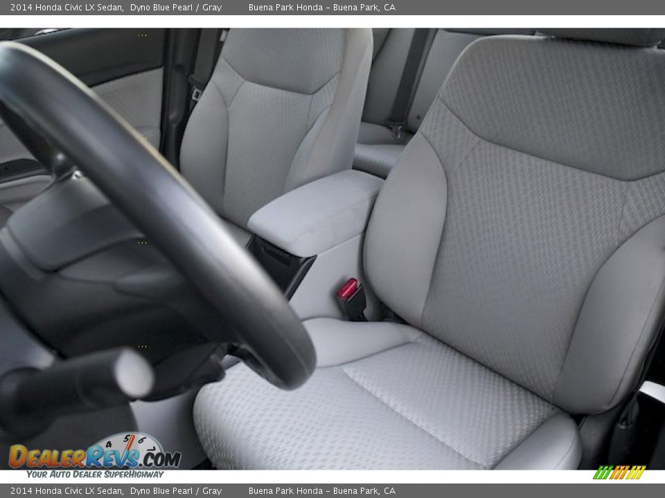 2014 Honda Civic LX Sedan Dyno Blue Pearl / Gray Photo #12