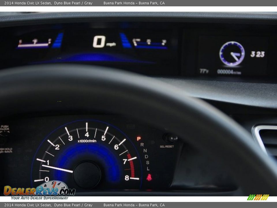2014 Honda Civic LX Sedan Dyno Blue Pearl / Gray Photo #16