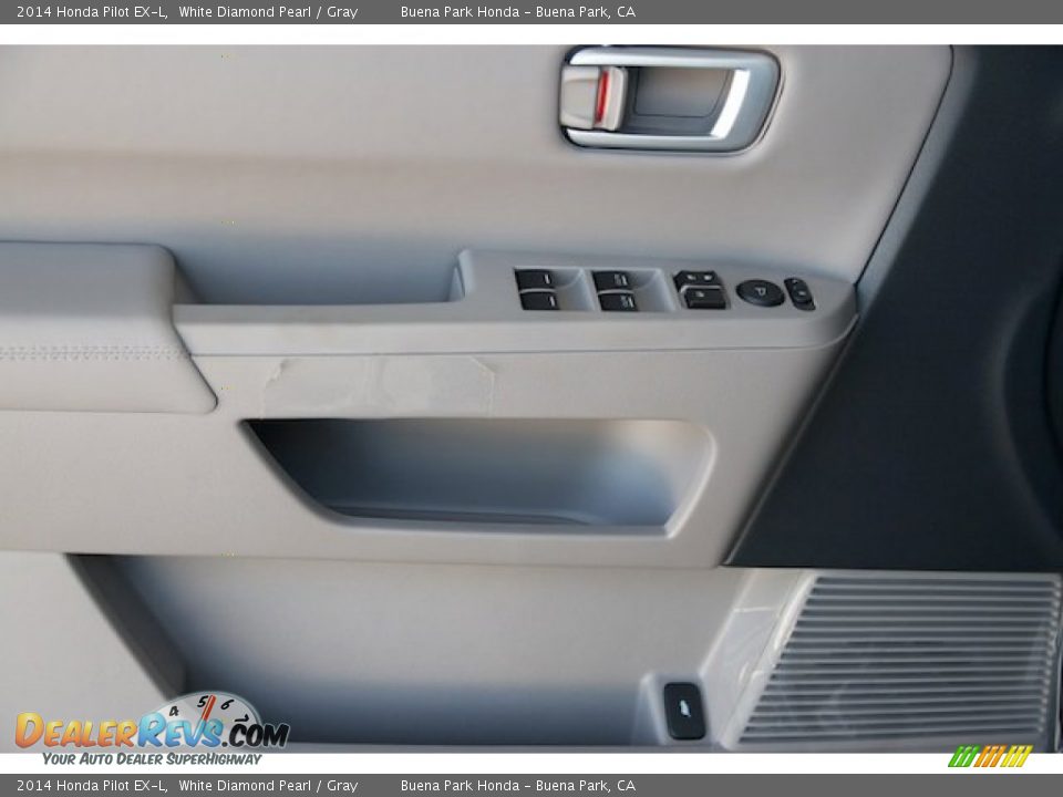2014 Honda Pilot EX-L White Diamond Pearl / Gray Photo #8