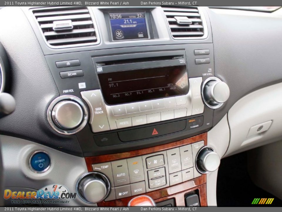 2011 Toyota Highlander Hybrid Limited 4WD Blizzard White Pearl / Ash Photo #14