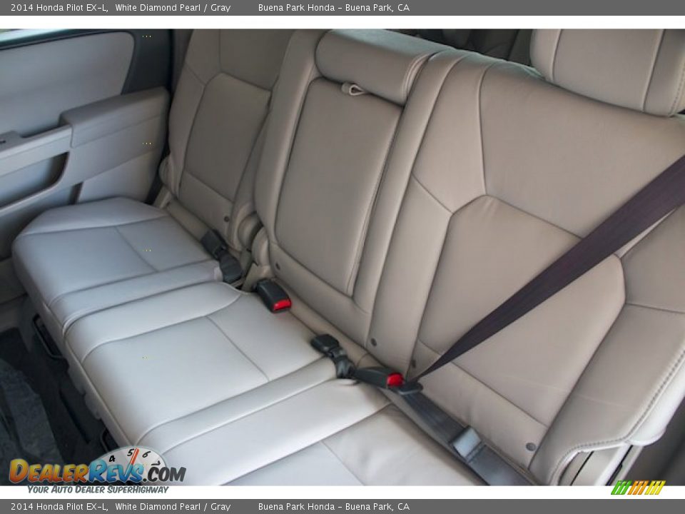 2014 Honda Pilot EX-L White Diamond Pearl / Gray Photo #17