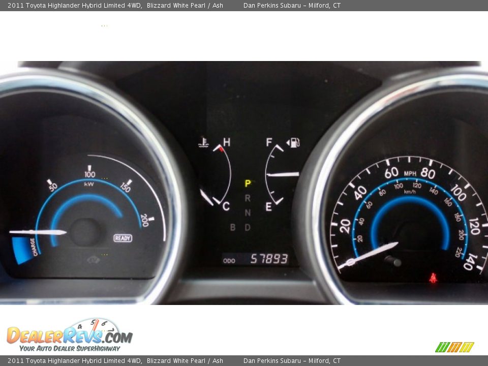 2011 Toyota Highlander Hybrid Limited 4WD Blizzard White Pearl / Ash Photo #19