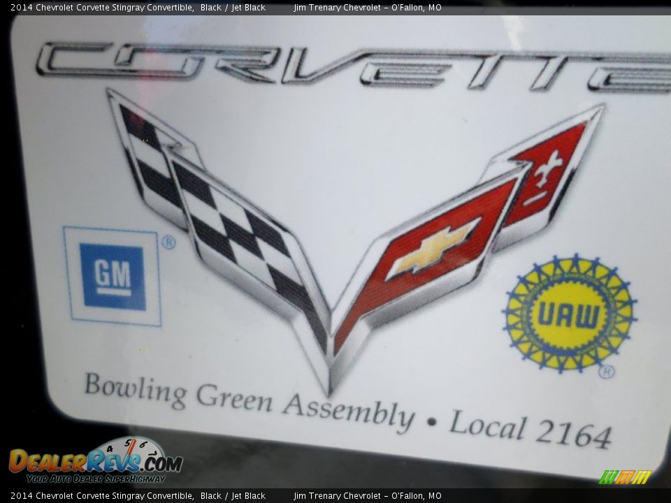 Info Tag of 2014 Chevrolet Corvette Stingray Convertible Photo #21