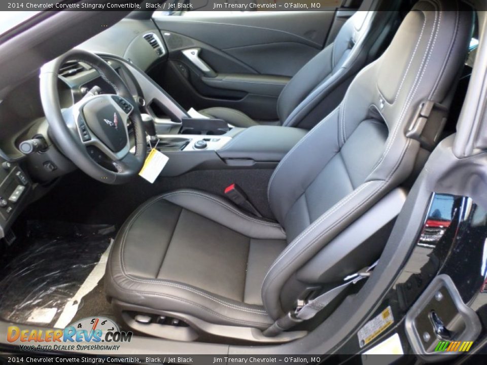 Jet Black Interior - 2014 Chevrolet Corvette Stingray Convertible Photo #24