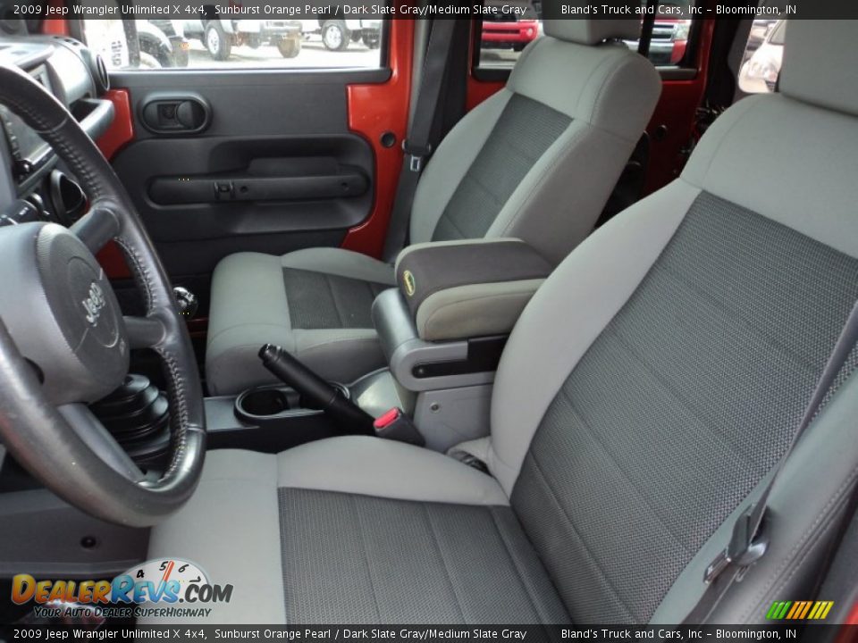 2009 Jeep Wrangler Unlimited X 4x4 Sunburst Orange Pearl / Dark Slate Gray/Medium Slate Gray Photo #5