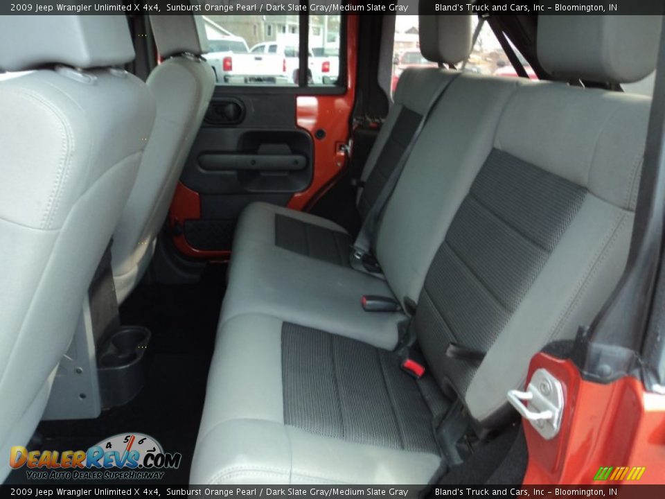 2009 Jeep Wrangler Unlimited X 4x4 Sunburst Orange Pearl / Dark Slate Gray/Medium Slate Gray Photo #15