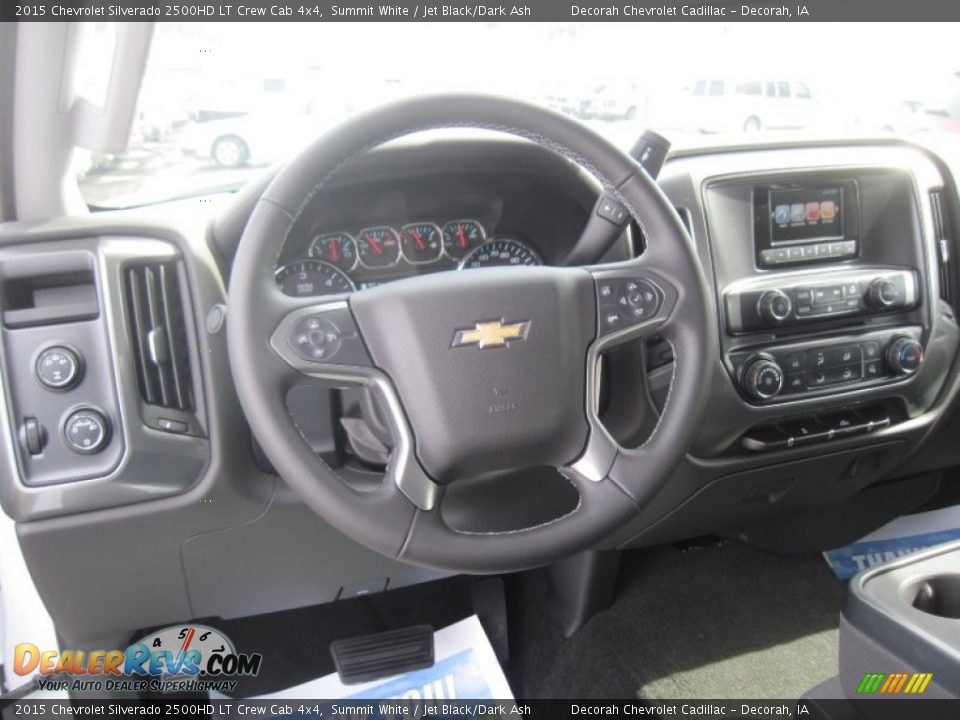 2015 Chevrolet Silverado 2500HD LT Crew Cab 4x4 Summit White / Jet Black/Dark Ash Photo #8