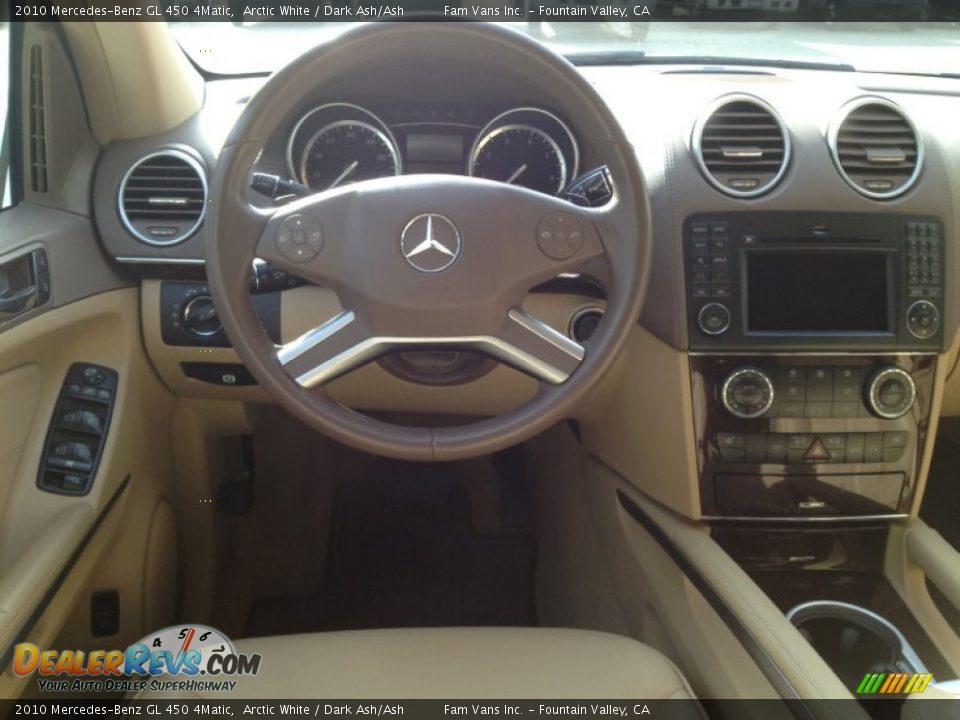 2010 Mercedes-Benz GL 450 4Matic Arctic White / Dark Ash/Ash Photo #8