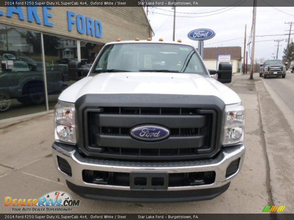 2014 Ford F250 Super Duty XL SuperCab 4x4 Oxford White / Steel Photo #2