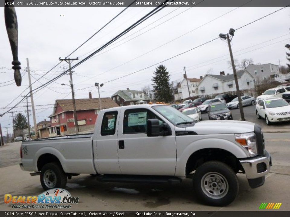 2014 Ford F250 Super Duty XL SuperCab 4x4 Oxford White / Steel Photo #4