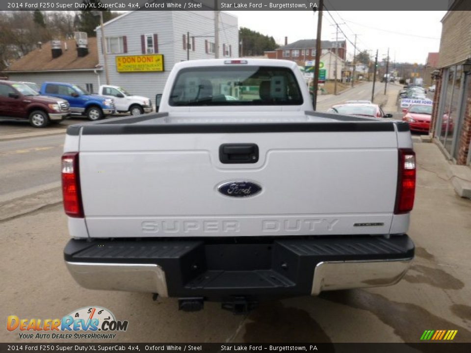 2014 Ford F250 Super Duty XL SuperCab 4x4 Oxford White / Steel Photo #5