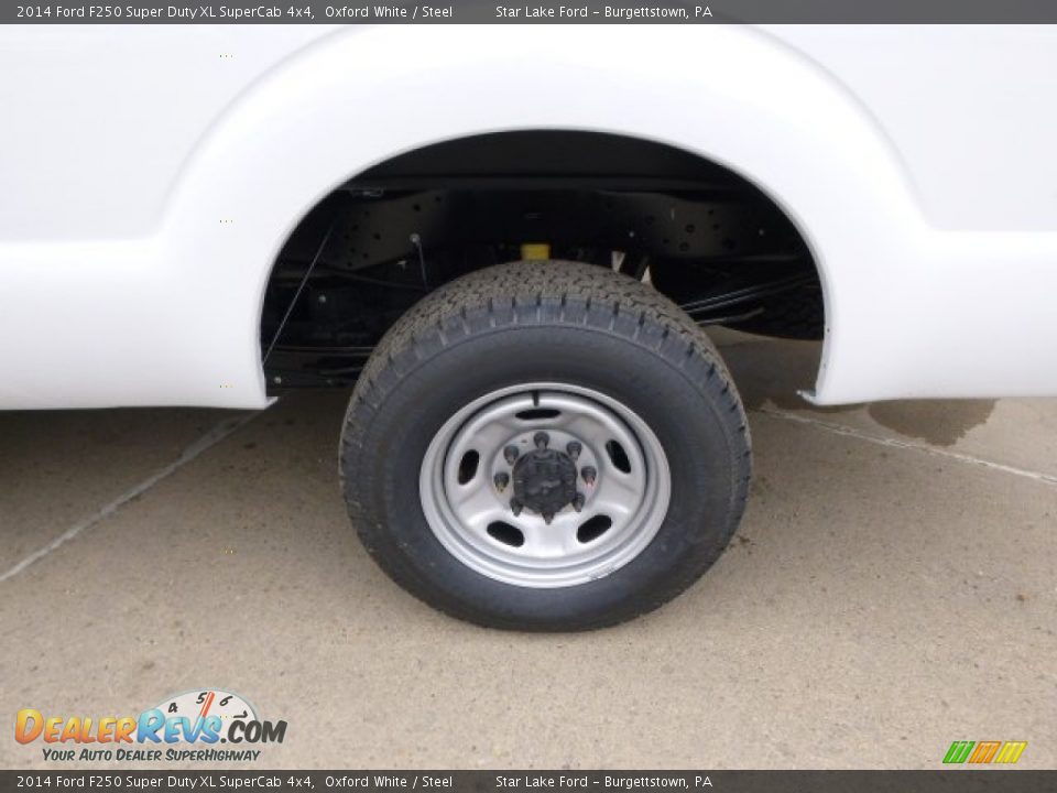 2014 Ford F250 Super Duty XL SuperCab 4x4 Oxford White / Steel Photo #8