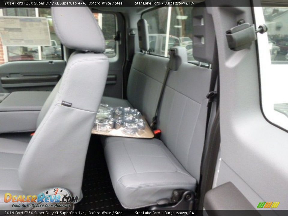 2014 Ford F250 Super Duty XL SuperCab 4x4 Oxford White / Steel Photo #10