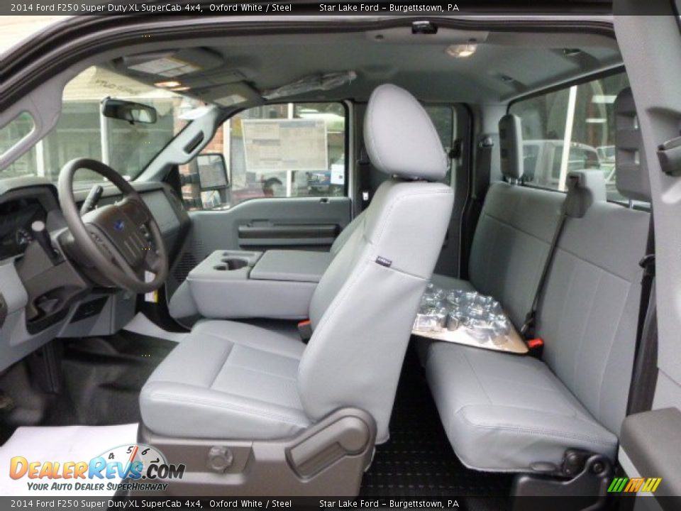 2014 Ford F250 Super Duty XL SuperCab 4x4 Oxford White / Steel Photo #11