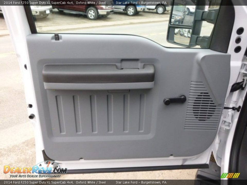 2014 Ford F250 Super Duty XL SuperCab 4x4 Oxford White / Steel Photo #13