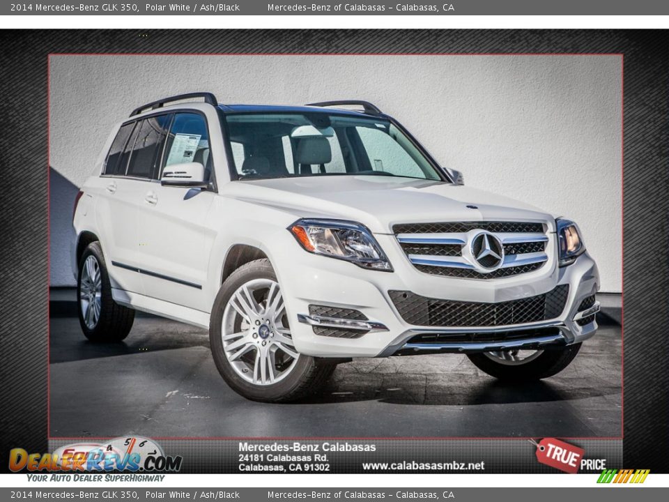 2014 Mercedes-Benz GLK 350 Polar White / Ash/Black Photo #1