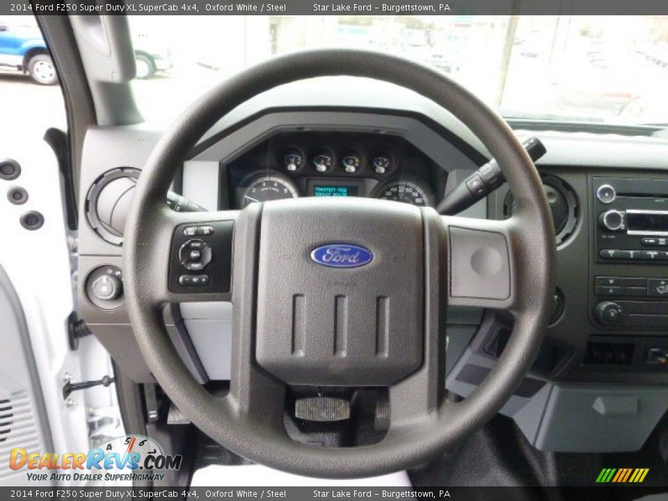 2014 Ford F250 Super Duty XL SuperCab 4x4 Oxford White / Steel Photo #18
