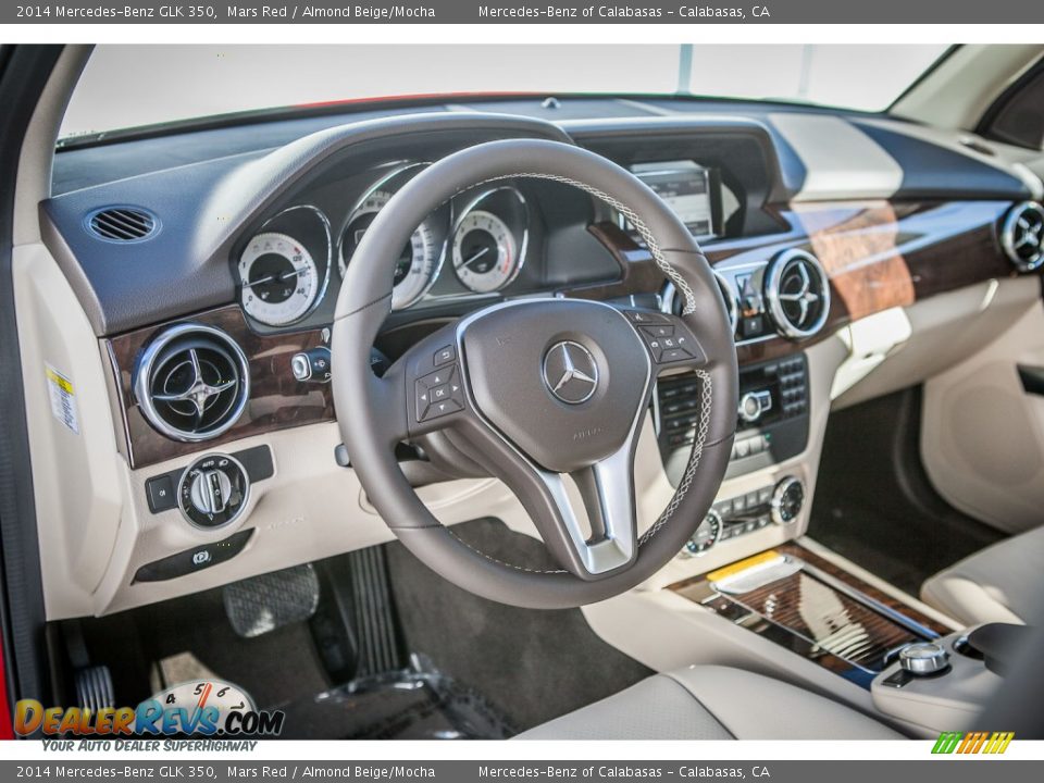 2014 Mercedes-Benz GLK 350 Mars Red / Almond Beige/Mocha Photo #5