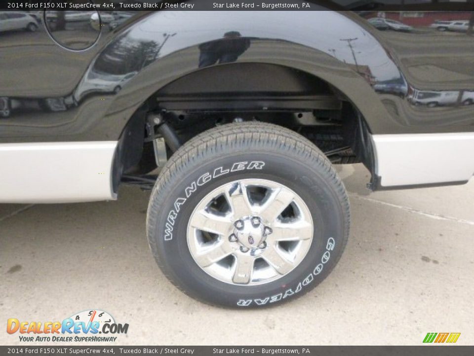 2014 Ford F150 XLT SuperCrew 4x4 Tuxedo Black / Steel Grey Photo #8
