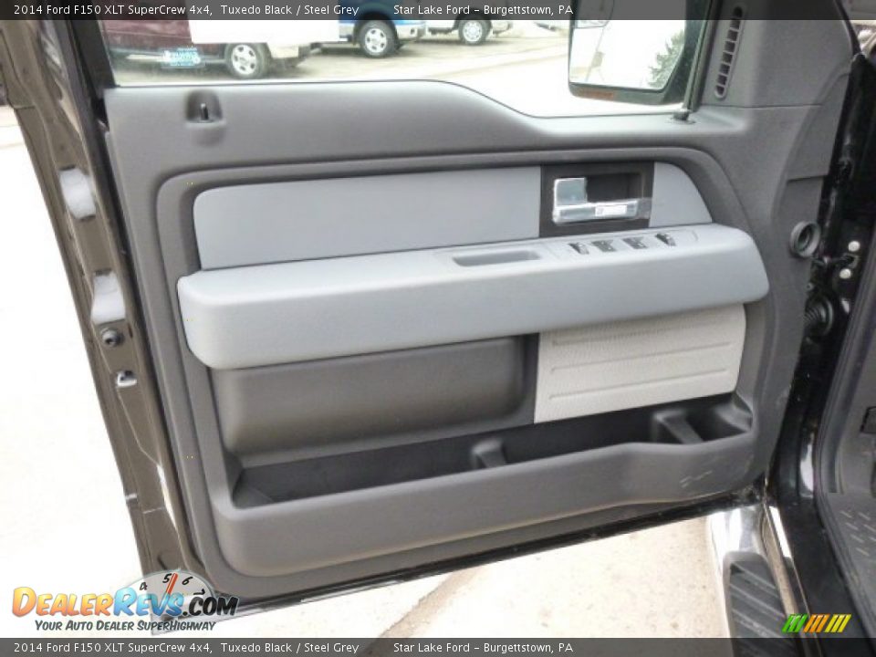 2014 Ford F150 XLT SuperCrew 4x4 Tuxedo Black / Steel Grey Photo #10