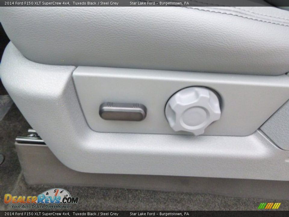 2014 Ford F150 XLT SuperCrew 4x4 Tuxedo Black / Steel Grey Photo #14