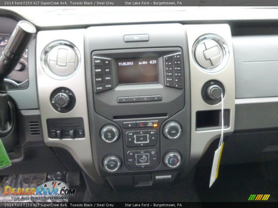 2014 Ford F150 XLT SuperCrew 4x4 Tuxedo Black / Steel Grey Photo #15