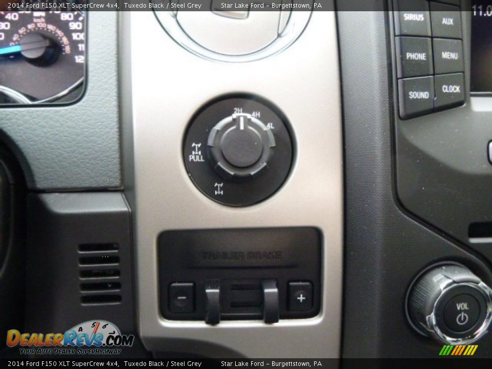 2014 Ford F150 XLT SuperCrew 4x4 Tuxedo Black / Steel Grey Photo #16