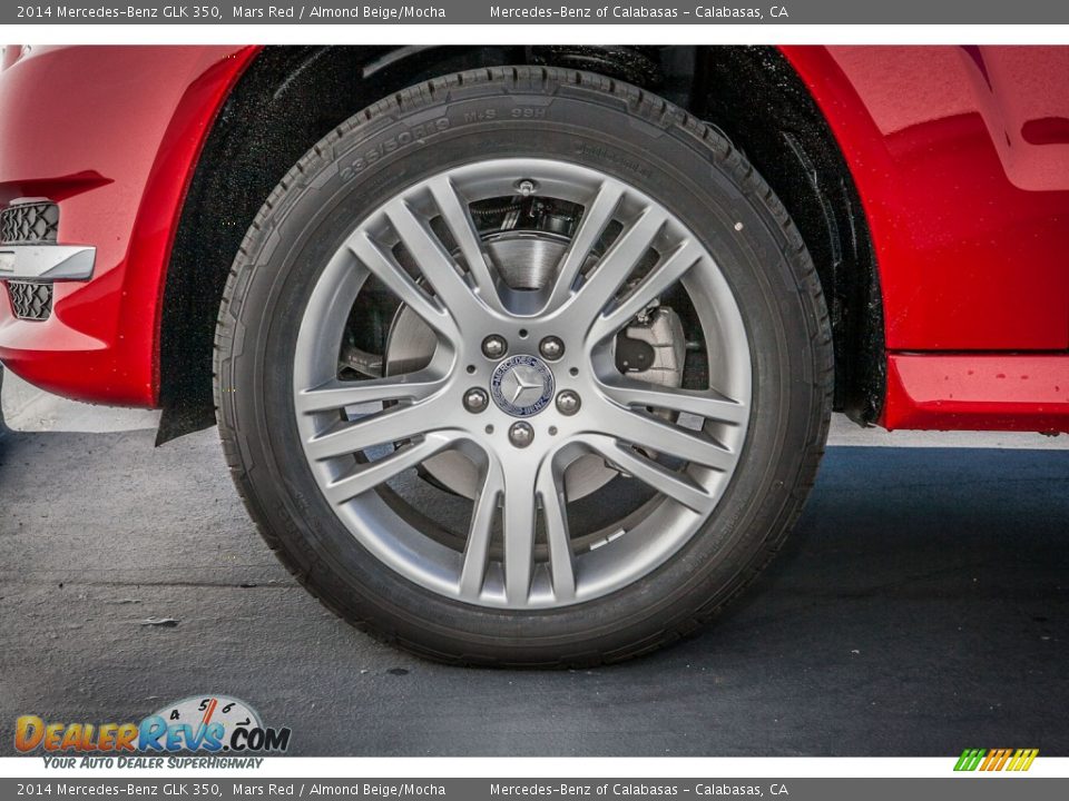 2014 Mercedes-Benz GLK 350 Mars Red / Almond Beige/Mocha Photo #10
