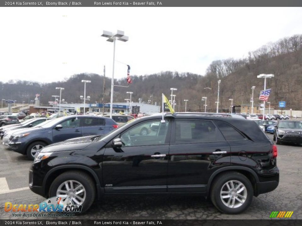 2014 Kia Sorento LX Ebony Black / Black Photo #5