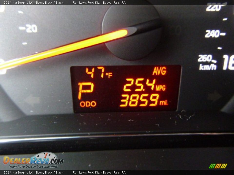 2014 Kia Sorento LX Ebony Black / Black Photo #19