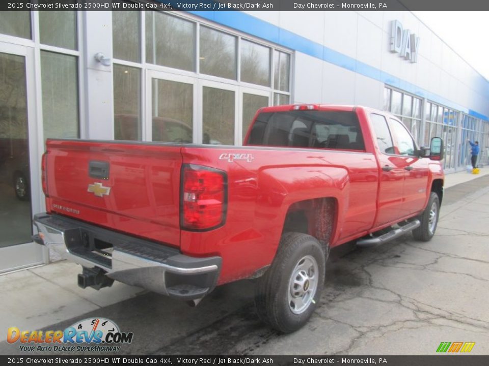 2015 Chevrolet Silverado 2500HD WT Double Cab 4x4 Victory Red / Jet Black/Dark Ash Photo #4