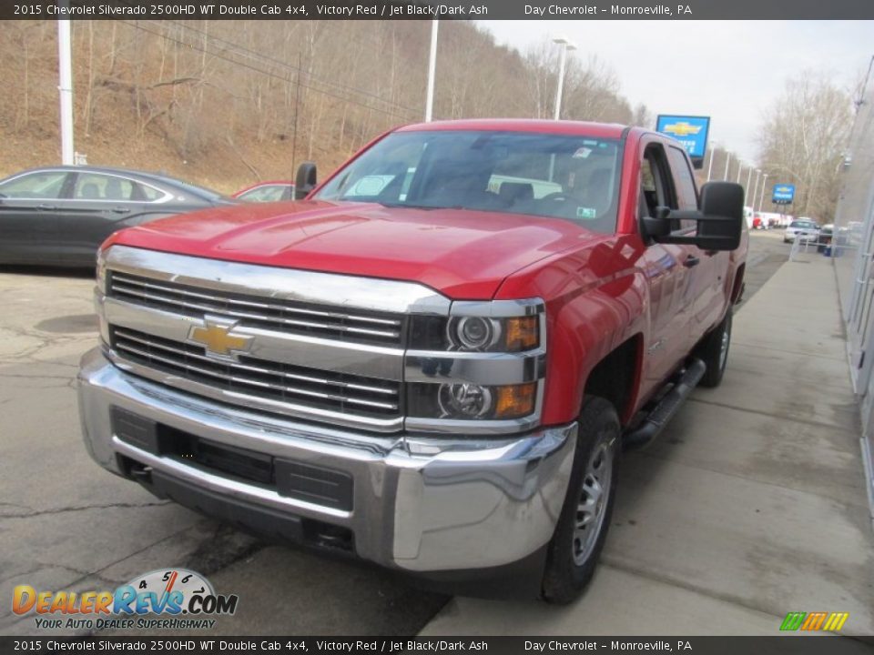 2015 Chevrolet Silverado 2500HD WT Double Cab 4x4 Victory Red / Jet Black/Dark Ash Photo #9