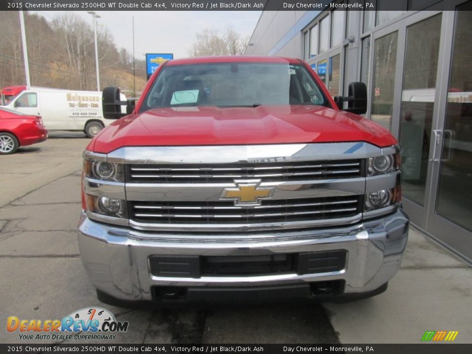 2015 Chevrolet Silverado 2500HD WT Double Cab 4x4 Victory Red / Jet Black/Dark Ash Photo #10