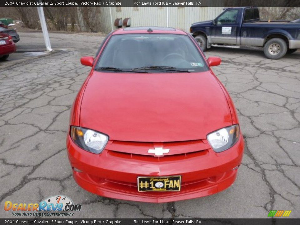 2004 Chevrolet Cavalier LS Sport Coupe Victory Red / Graphite Photo #3