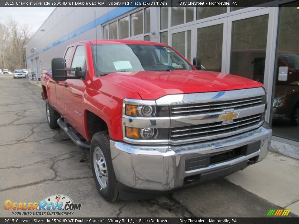 2015 Chevrolet Silverado 2500HD WT Double Cab 4x4 Victory Red / Jet Black/Dark Ash Photo #11