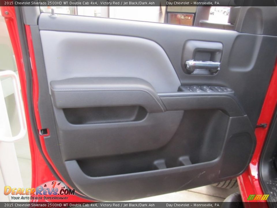 2015 Chevrolet Silverado 2500HD WT Double Cab 4x4 Victory Red / Jet Black/Dark Ash Photo #12