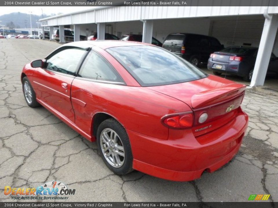 2004 Chevrolet Cavalier LS Sport Coupe Victory Red / Graphite Photo #6