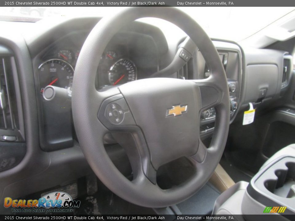 2015 Chevrolet Silverado 2500HD WT Double Cab 4x4 Victory Red / Jet Black/Dark Ash Photo #15