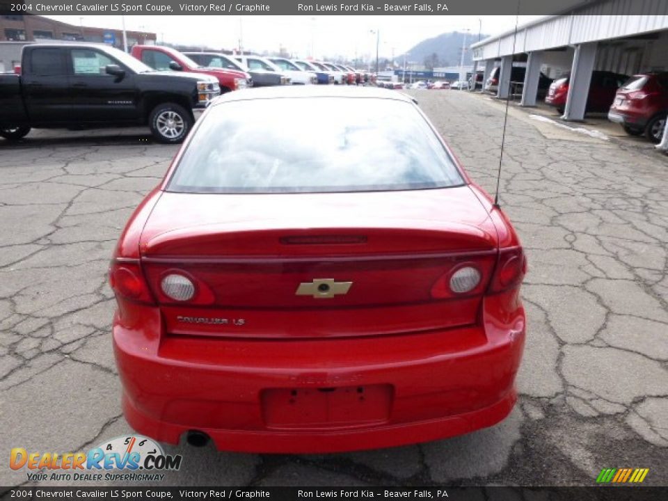 2004 Chevrolet Cavalier LS Sport Coupe Victory Red / Graphite Photo #7
