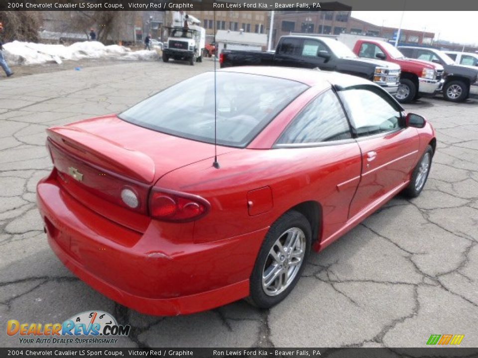 2004 Chevrolet Cavalier LS Sport Coupe Victory Red / Graphite Photo #8
